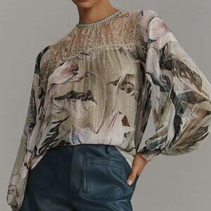 ANTHROPOLOGIE bl^nk London BARBORA BLOUSE